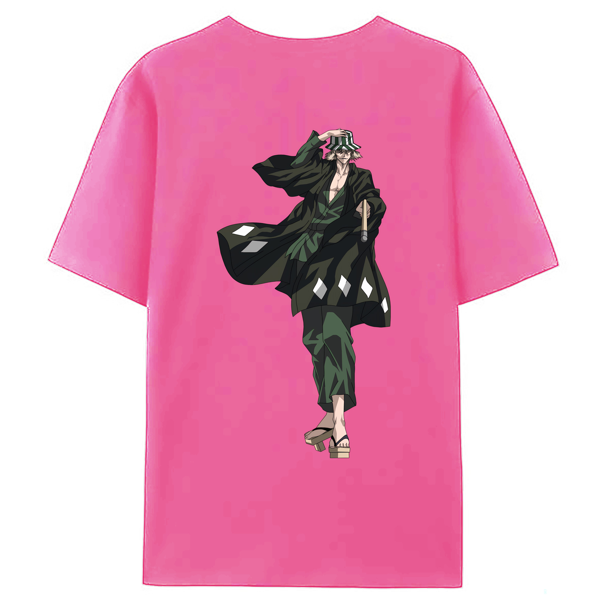 （画像用） "ブリーチ 浦原 喜助（うらはら きすけ） BLEACH Urahara Kisuke " レディース半袖Tシャツ(バックプリント)